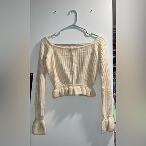 SHEIN cropped sweater - beige, size small